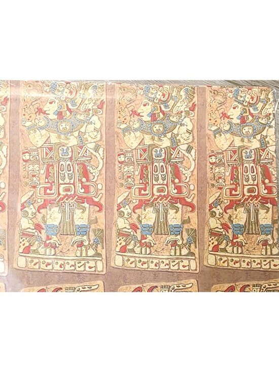 Charm Craft Other - Vtg Charm Craft K'inich Janaab Mayan King Mexico Gfit Wrapping Paper Scrapbook